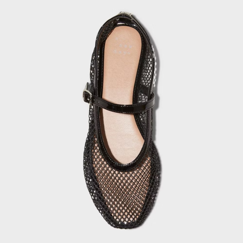 Women's Issa Mesh Mary Jane Ballet Flats with Memory Foam Insole - A New Day™